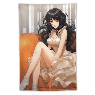 Tapestry Wall Hanging 30 X 40 in Decorates Tapestrys for Bedroom Woman Black Hair Wall Tapestry Soft Aesthetic Wall Decor Tapestries for Living Room Personalized Wall Blanket