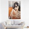 Tapestry Wall Hanging 30 X 40 in Decorates Tapestrys for Bedroom Woman Black Hair Wall Tapestry Soft Aesthetic Wall Decor Tapestries for Living Room Personalized Wall Blanket view 3