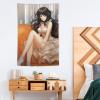 Tapestry Wall Hanging 30 X 40 in Decorates Tapestrys for Bedroom Woman Black Hair Wall Tapestry Soft Aesthetic Wall Decor Tapestries for Living Room Personalized Wall Blanket view 4