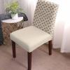 Abstract Chair Covers for Dining Room Set of 6 Retro Geometric Modern Art Brown Removable Washable Chair Seat Slipcovers for Kitchen, Restaurant, Party, Ceremony view 2