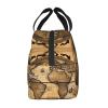 Ancient Map World Globe Lunch Bag Reusable Lunch Box, Cooler Lunch Tote Bag For Women Men Picnic Office Work view 4