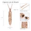 XSMZB Musical Note Bullet Urn Necklace for Ashes of Loved One Funeral Memorial Cremation Jewelry Human Pet Ash Keepsake Pendant(Rose Gold) view 2
