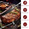 XIAOYU Halloween Skeleton Silverware Set, 24 Piece Stainless Steel Flatware Set Service for 6, Gothic Skull Cutlery Set Utensils for Halloween Easter Christmas, Silver view 4