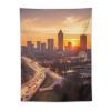 Tapestry Wall Hanging 30 X 40 in Decorates Tapestrys for Bedroom Atlanta City Sunset Landscape Wall Tapestry Soft Aesthetic Wall Decor Tapestries for Living Room Personalized Wall Blanket view 1