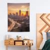 Tapestry Wall Hanging 30 X 40 in Decorates Tapestrys for Bedroom Atlanta City Sunset Landscape Wall Tapestry Soft Aesthetic Wall Decor Tapestries for Living Room Personalized Wall Blanket view 4