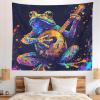 Wergund Frog Blacklight Tapestry, UV Reactive Frog Tapestry, Frog Tapestry Glow in Dark Aesthetic Wall Hanging for Home Bedroom Living Room Decor - 51 x 59 Inches-352 view 2