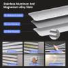 MoDanCeQ Aluminum Mini Blinds for Windows 1" Slat Horizontal Cordless Room Darkening Venetian Blinds Anti-UV Waterproof Metal Spotblinds Window Shades for Home, Black, 28.5" W x 72" H view 2