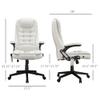 Ergonomic High Back Office Chair with Massage Function | Office Chairs 130 Recline | Computer Chair Height Adjustable | 264 Ibs Capacity - Work Chair with Wheels 360 Swivel(White) view 3