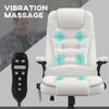 Ergonomic High Back Office Chair with Massage Function | Office Chairs 130 Recline | Computer Chair Height Adjustable | 264 Ibs Capacity - Work Chair with Wheels 360 Swivel(White) view 4