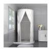 YXLYFDLY Round Camping Shower Curtain, Portable Shower Curtain with Hooks, Modern Long Shower Curtain for Hotel(1x2m/39x76in) view 1