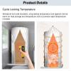 YXLYFDLY Round Camping Shower Curtain, Portable Shower Curtain with Hooks, Modern Long Shower Curtain for Hotel(1x2m/39x76in) view 3