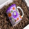 3D Effect Halloween Mug, Spooky Ghost Vibes, Pumpkin Spice Coffee Lover Gift, Autumn Fall Novelty Present, 3D Effect (Design #3) view 3