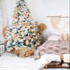 Christmas Tree Collar, Fall Squirrel Pumpkins Tree Skirts Xmas Tree Trunk Ring Collar Box Stand Cover for Artificial Trees Base Holder Cover Festival Decor Retro Maple Leaf Thanksgiving 6PCS-14.5x10 view 4