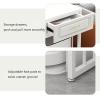 HomeLoft Basics Storage Rack with Drawer, Robot Vacuum Cleaner Storage Rack, 31.5In Metal Iron Rack for Living Room, Bedroom, StudyCorridor Entrance, EADCVHCDV-50X40X80CM/19.7X15.7X31.5IN view 4