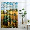 TPHIHPT Fall Green Tractor Shower Curtain, Autumn Cool Farmhouse Scene Shower Curtains for Bathroom, Farm Country Fabric Bath Decor Accessories Set -72"x72" view 2