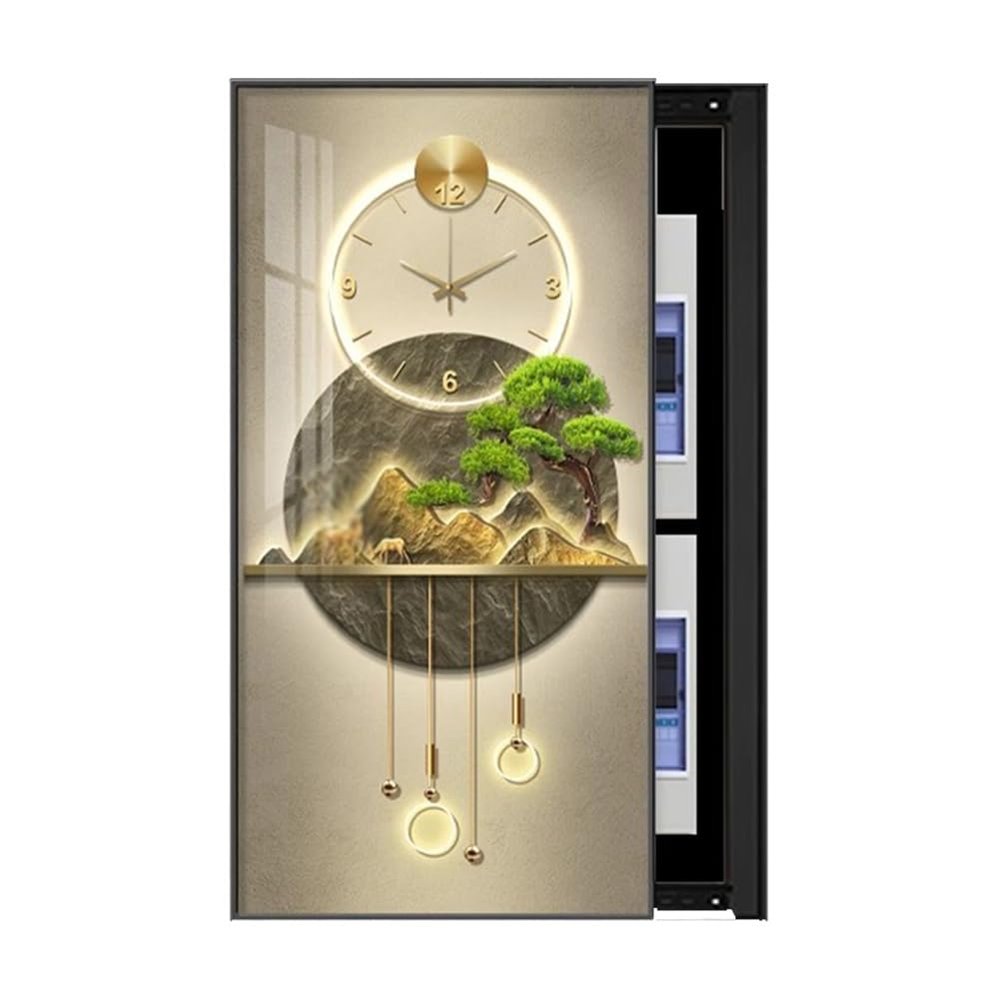 GRRICEPL Electrical Panel Cover, Hidden Meter Electric Box Decorative Painting, Breaker Box Decorative, Fuse Box Cover, Various Styles Available(A,55x110cm)