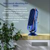 WOOXGEHM Tower Fan, Portable Oscillating Tower Fan, USB Plug in 5 Gears Quiet Brushless Motor Tower Fan for Offices, Bedrooms, Outdoor Spaces, Living Rooms (Blue) view 2
