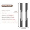 7 Pack Modern Privacy Screens Post - Privacy Screen Column Decor Grille Adjustable Height with Fitting - 70 To 240cm Tall Freestanding Wall Partition Curtain/Partitions Rooms(Black,Height 150cm/59in) view 2
