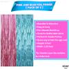 KatchOn, Large Pink and Blue Foil Fringe - 6.4x8 Feet, Pack of 2 | Gold Oh Baby Banner Garland - 8 Feet | Girl or Boy Gender Reveal Decorations | Baby Shower Party Supplies | Baby Shower Decorations view 4
