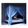 Summer Bed Canopy Mosquito Net with Stand, Bedroom Decorative Floor Bed Curtains for Girls Boys Adult, 120/150/180/200/220Cm (Gray 180X200Cm/71X79In) (Gray 20/Blue/200 * 220Cm/79 * 87In view 1