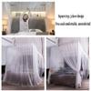 Summer Bed Canopy Mosquito Net with Stand, Bedroom Decorative Floor Bed Curtains for Girls Boys Adult, 120/150/180/200/220Cm (Gray 180X200Cm/71X79In) (Gray 20/Blue/200 * 220Cm/79 * 87In view 3
