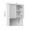 VANIRROR Bathroom Wall Cabinet Wooden Medicine Cabinet Buffering Hinge MDF Material Over Toilet Storage Cabinet 23"x29" and Adjustable Shelves Cupboard Above Toilet Storage Cabinet with Large Space view 2