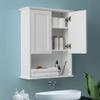 VANIRROR Bathroom Wall Cabinet Wooden Medicine Cabinet Buffering Hinge MDF Material Over Toilet Storage Cabinet 23"x29" and Adjustable Shelves Cupboard Above Toilet Storage Cabinet with Large Space view 3