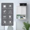VANIRROR Bathroom Wall Cabinet Wooden Medicine Cabinet Buffering Hinge MDF Material Over Toilet Storage Cabinet 23"x29" and Adjustable Shelves Cupboard Above Toilet Storage Cabinet with Large Space view 4
