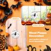 Halloween Decorations for Home Door, 10 in Tonight We Fly Round Wooden Hanging Sign, Farmhouse Home Window Wall Party Decoration Supplies A02 view 4