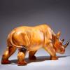 SecondWinterDJ Rhinoceros Statue Rhinocerus Table Sculpture, Great Gift Wild Life Figures Animal Figurines 16.9 in Rhino Home Dcor, Wildlife Crafts Decorations for Living Room Party (Brown) view 4