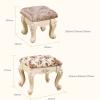 Dntum Vanity Benches Ice Velvet Vanity Stool/Dressing Stool with ABS Plastic Steel Leg/Makeup Stool/Padded Bench/Piano Seat Chair Bench in Bedroom, Ba view 2