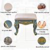 Dntum Vanity Benches Ice Velvet Vanity Stool/Dressing Stool with ABS Plastic Steel Leg/Makeup Stool/Padded Bench/Piano Seat Chair Bench in Bedroom, Ba view 4