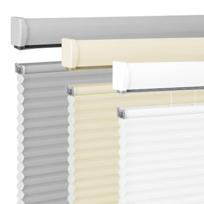 BERISSA Top Down Bottom Up Cordless Cellular Shades Pull Down Light Filtering Window Shades Honeycomb Blinds for Windows Home Office(70" W x 72" H) White