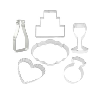 6 Piece Set Cake Ring For Birthday Holiday College Graduation Party Metal Cookie Cutter