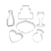 6 Piece Set Cake Ring For Birthday Holiday College Graduation Party Metal Cookie Cutter view 1