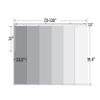 A&F Rod Dcor - Whirl White 6-Panel Single Rail Panel Track Extendable 70"-130" W, Panel width 23.5" view 4