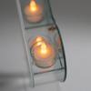 Elanze Designs God Made You and Me - He Whispered Meant to Be - 8x2.5 Inch Pink with White Frosted Glass - Wall Mounted Heart Shaped Candle Holder - 3 LED Tealight Candles Included view 4