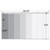 A&F Rod Dcor - Whirl White 8-Panel Single Rail Panel Track Extendable 130"-175" W, Panel width 23.5" view 3