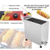 25L Electric Deep Fryer, with Drain, lid, Temperature Adjustable, Commercial Korean Corn Cheese Hot Dog Frying Machine, for Restaurant,Store,Home,220V view 3