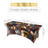 Augenstern 6ft Washable Tablecloth for Rectangle Tables Africa-Black-Women 6ft Stretch Rectangular Table Cover view 4