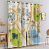 Cartoon-Style Playground And City Map Print Curtain, Kids Entertainment Facilities Blackout Window Curtain, Grommet Thermal Insulated Window Curtain, for Bedroom Living Room Home Decor - 42x63in view 3