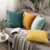 2 PCS Velvet Decorative Throw Pillow Covers 12x20 18x18 20x20 24x24 Inch, Cushion Covers Boho Pillows Cover For Living Room Bed Sofa Couch Farmhouse Boho Home Decor(Aubergine,50x50 cm set of 2) view 3