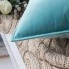 2 PCS Velvet Decorative Throw Pillow Covers 12x20 18x18 20x20 24x24 Inch, Cushion Covers Boho Pillows Cover For Living Room Bed Sofa Couch Farmhouse Boho Home Decor(Aubergine,50x50 cm set of 2) view 4