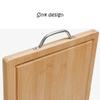 cutting board With Groove Chopping board Non-Slip & Sturdy Design Cutting boards for Kitchen Cutting Boards Made Of Natural Bamboo for Kitchen chopping board(Medium) view 3