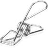 ZMQJEQANBG Windproof Clothes Rack Clothes Pegs,Clothesline Clips,Laundry Pegs,Multipurpose Stainless Steel Clips Washing Line Pegs Holders Hang Pins Clamps Sealing Wire Lot Household (Color Clothespin view 2