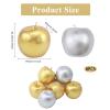CHGCRAFT 8PCS Artificial Apples Fake Frutis Apples Simulation Artificial Fruit Simulation Artificial Lifelike Fake Foam Apples for Home Kitchen Wedding Party Photography Christmas Decoration view 2