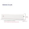 Literature Storage Rack Clear Acrylic Wall Magazine Rack, Stylish 2/ 3 Tier Bookshelf Literature Storage Holder, Office Waiting Room Home Safey Brochure Stand, Easy to Assemble(3 Tier,Length 90cm/35.4 view 2