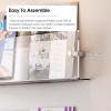 Literature Storage Rack Clear Acrylic Wall Magazine Rack, Stylish 2/ 3 Tier Bookshelf Literature Storage Holder, Office Waiting Room Home Safey Brochure Stand, Easy to Assemble(3 Tier,Length 90cm/35.4 view 4