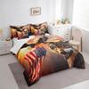 Manfei 7 Pieces Wolf Comforter Full Size, Flying Eagle American Flat Bed Set for Kids Boys Girls, Wild Animal Theme Bedding(1 Comforter,1 Fitted Sheet,1 Flat Sheet,2 Pillowcases,2 Throw Pillow Cover) view 2