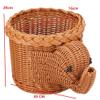 Baskets for Gifts Empty Cartoon Elephant Shape Rattan Bread Fruit Snacks Storage Baskets Food Serving Baskets view 2